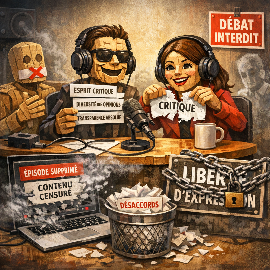 Image-4966 Les dégoûtés et les dégoûtants – Chapitre 88 – Podcaster en carton-pâte : quand la liberté d’expression s’efface au premier désaccord