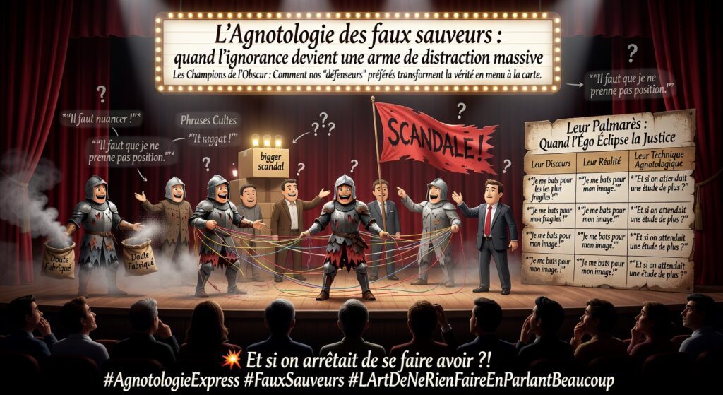 Image-4974-1024x559 Les dégoûtés et les dégoûtants – Chapitre 92 – L’Agnotologie des faux sauveurs : quand l’ignorance devient une arme de distraction massive