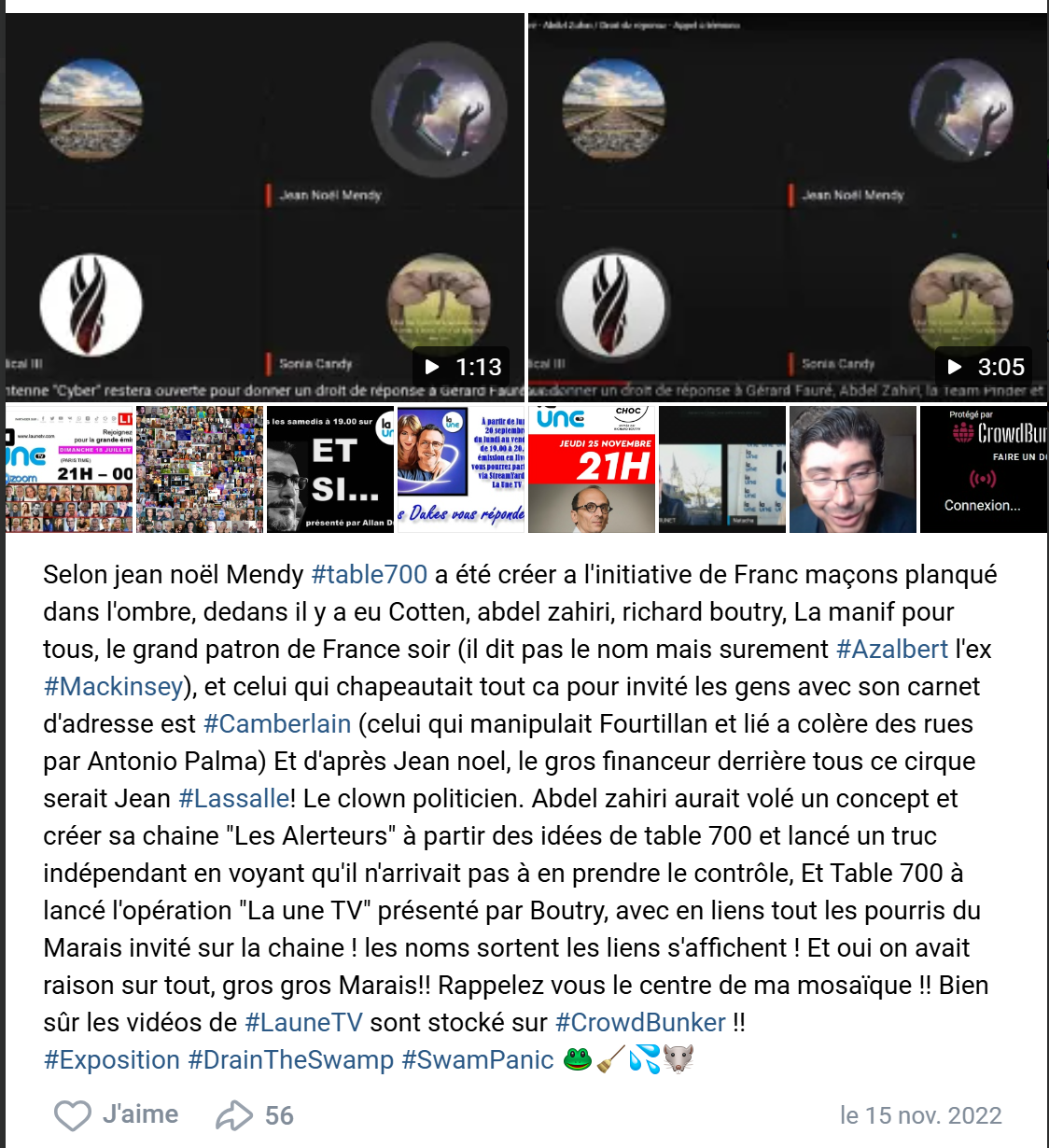 chrome-capture-2026-07-02-3 Les dégoûtés et les dégoûtants – Chapitre 187 – La table 700 : quand la résistance devient une secte (et que la secte devient un business)